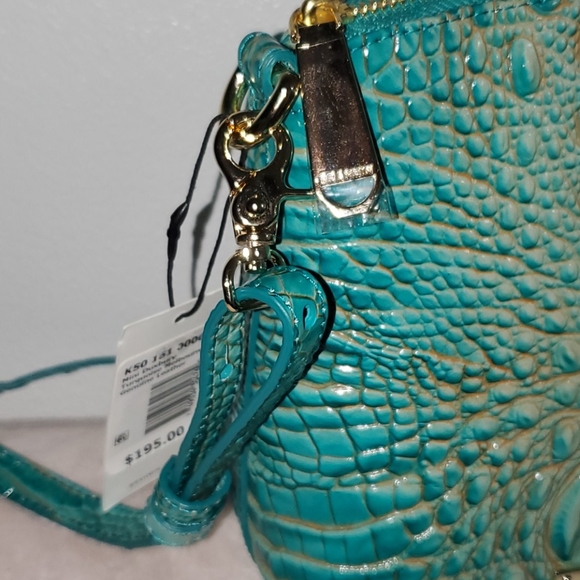 Brahmin Mini Duxbury Turquoise Melbourne Crossbody - Picture 5 of 14
